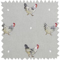 Chickens Curtain Fabric